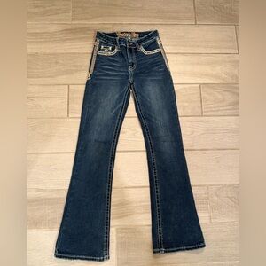 Western Blue Kids Blue Denim Jeans with Embellished Pockets Super cute
